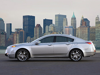 Auto, Acura, Cars, City, Lights, Side View, Style, Akura, 2008, Tl, Silver Metallic HD wallpaper