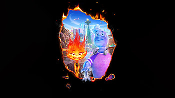 Elemental Movie, elemental, 2023-movies, animated-movies, movies, dark, black HD wallpaper