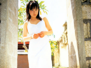 cute,model,white dress,Hitomi Fujiwara, cute, model, white dress, hitomi fujiwara HD wallpaper