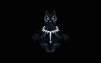 Black Panther Minimal, black-panther, minimalism, artist, artwork, digital-art, behance HD wallpaper