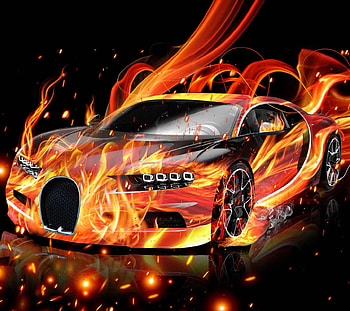 Full Screen Gold Bugatti Car, Bugatti Fire HD wallpaper