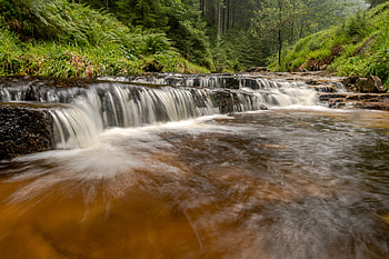 Waterfalls on the Rotmurg River, Germany, germany, waterfall, nature, rivers HD wallpaper
