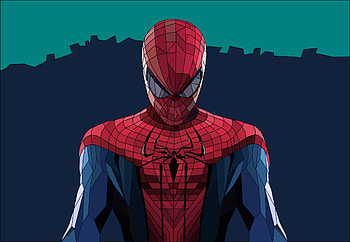Spiderman Low Poly Art, spiderman, superheroes, digital-art, behance, artwork HD wallpaper