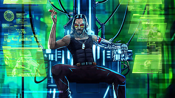 Cyberpunk 2077 Keanu Reeves, keanu-reeves, cyberpunk-2077, games, artstation HD wallpaper