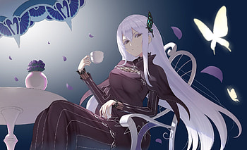 Echidna (Re:zero), Anime, Re:zero Starting Life In Another World, Long Hair, White Hair HD wallpaper