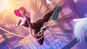Spider Gwen Digital Artwork , gwen-stacy, superheroes, artist, artwork, digital-art HD wallpaper