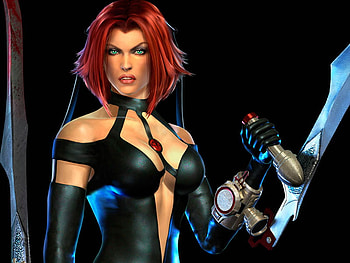 Bloodrayne, fantasy, game, damphir, comic, vampire, female HD wallpaper