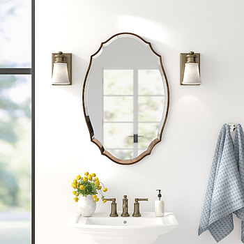 Three posts zainab mirror, Modern and contemporary design, Beveled accent mirror HD phone wallpaper