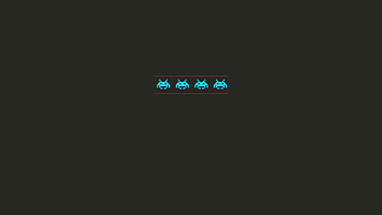 Space Invaders Minimalism, space-invaders, games, minimalism, artwork HD wallpaper