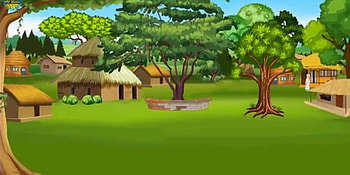 Scenery of cartoon village. Cartoon background, Background , Background HD wallpaper