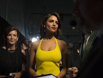 Eiza Gonzalez, brunette, Oscars 2018 HD wallpaper