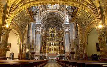 Church in Granada, Spain, interior, Spain, church, Granada HD wallpaper