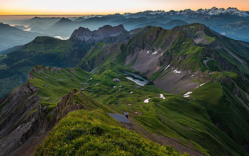 Beautiful Green Alps, Green, Alps, Nature, Mountains HD wallpaper