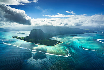 Mauritius Island, Coastal wonders, Breathtaking sunsets, Nature's marvels HD wallpaper