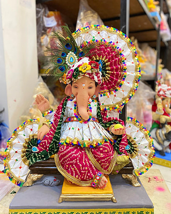 Ganesh ganapati, lei, jewellery HD phone wallpaper