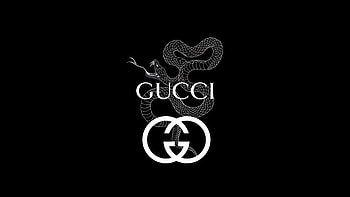 Gucci Snake Emblem — B&W, Gucci, Brand, Logo, Black & White, Snake HD wallpaper