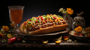 Delicious Chili Loaded Hot Dog, chili dog, food, hot dog HD wallpaper