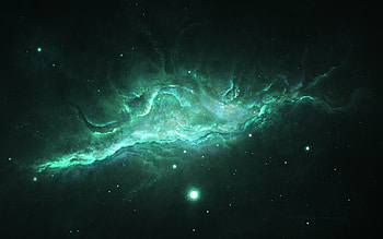 Scifi Nebula, scifi, digital-universe, planets, artist, painting HD wallpaper