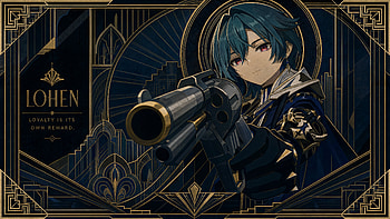 Lohen (Genshin Impact), Male, Revolver, Portrait HD wallpaper