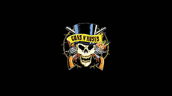 Guns N Roses, Dark Skull, Weapon, Rock Poster HD wallpaper