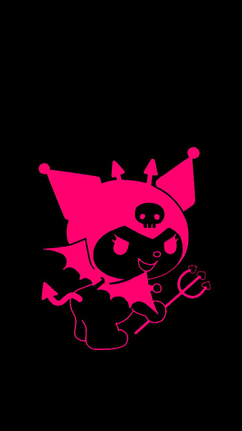 Pink Kuromi wp, Sanrio HD phone wallpaper