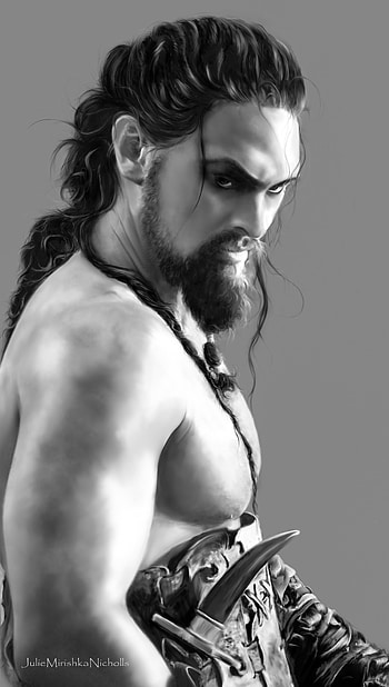 Drogo paintings, Julie Mirishka Nicholls, Artistic expression, Unique subject HD phone wallpaper
