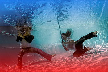 under-water, under, water HD wallpaper