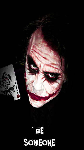 Joker, be someone to be noticed, joker card, motivation, evil, bad HD phone wallpaper