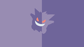 Gengar, Laptop , Shadowy figure, Dark background HD wallpaper