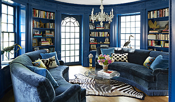 Blue Living Room, House, Room, Living, Blue, home HD wallpaper