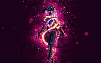 Galaxy Grappler, , purple neon lights, Fortnite Battle Royale, Fortnite characters, Galaxy Grappler Skin, Fortnite, Galaxy Grappler Fortnite HD wallpaper