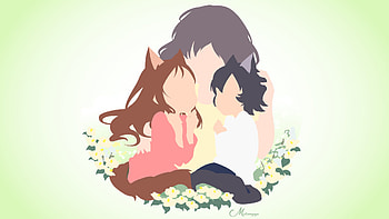 Wolf Children, Ame's adventure, background, Anime magic HD wallpaper