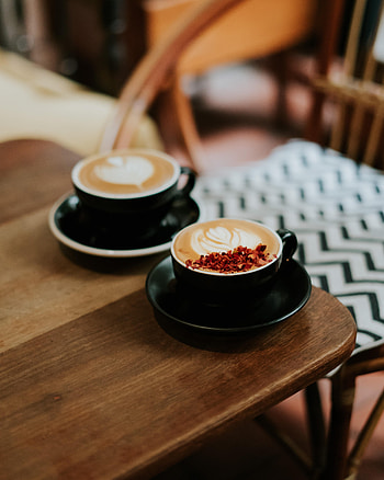 Food, Cups, Wood, Wooden, Table, Cappuccino HD phone wallpaper
