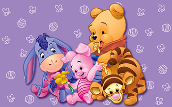 Playful Tigger, Adorable Winnie-the-Pooh, Animated Friends, Baby Tigger HD wallpaper