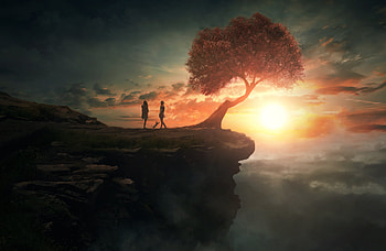 Peaceful Place Manipulation, manipulation, artist, artwork, digital-art, deviantart, tree HD wallpaper
