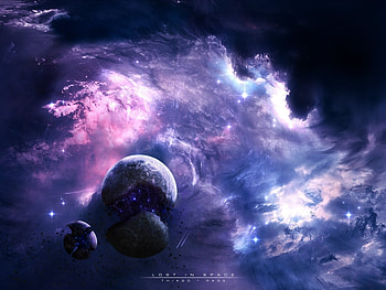 Landscape, Fantasy, Planets, Universe, Stars HD wallpaper