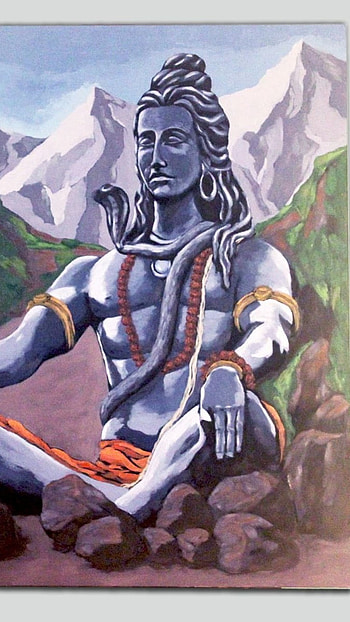 Prosenjit Shiva, Beautiful, Lord Shiva, Painting HD phone wallpaper