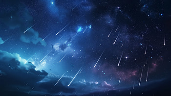 Stunning Meteor Shower, meteor shower, Night Sky, Stars, cosmos, space HD wallpaper