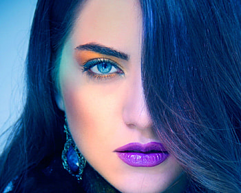 Pretty face, makeup, face, model, woman HD wallpaper