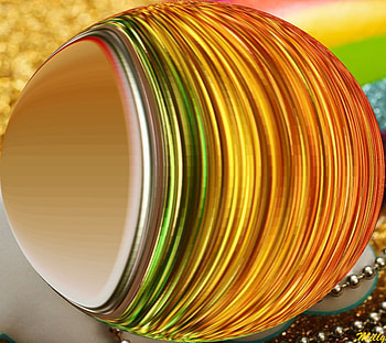 Golden Bubble, , bubble, abstract, gold HD wallpaper