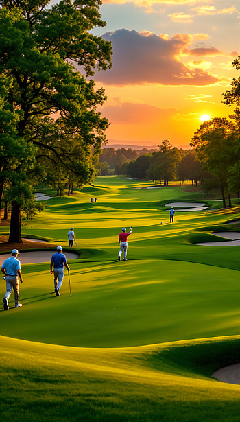 Serene Golf Course Sunset - Perfect , landscape, Sports HD phone wallpaper