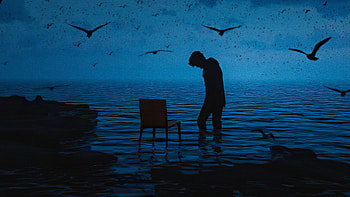 The Darkness Of Loneliness, alone, lonely, artist, artwork, digital-art HD wallpaper