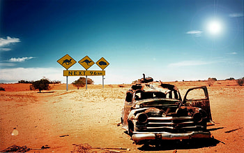 Australian outback, Abandoned places, Rusty cars, Desert wilderness HD wallpaper