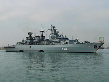 German frigate Brandenburg, frigate, sea, ship, german, warship, navy, war, germany, brandenburg HD wallpaper