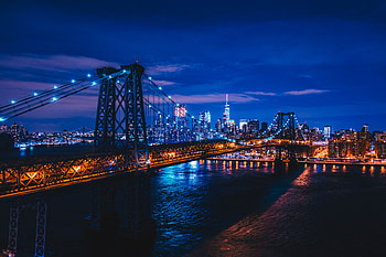 Williamsburg Bridge New York, williamsburg-bridge, bridge, new-york, world, night, graphy HD wallpaper