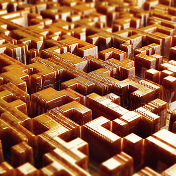 Structure, 3D, Brown, Volume, Fragments HD phone wallpaper