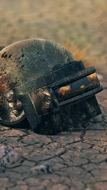 PUBG: Battle-Scarred Helmet — , video game, Playerunknown's Battlegrounds HD phone wallpaper