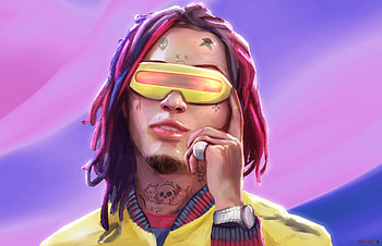 Lil Pump As Cyclops Artwork , lil-pump, music, singer, rapper, male-celebrities, boys, artwork, digital-art HD wallpaper