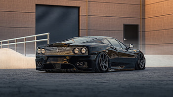 Ferrari 360 Custom Black , ferrari, cars, artstation HD wallpaper