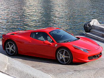 Auto, Ferrari, Cars, Shore, Bank, Spider, 458 Italia HD wallpaper